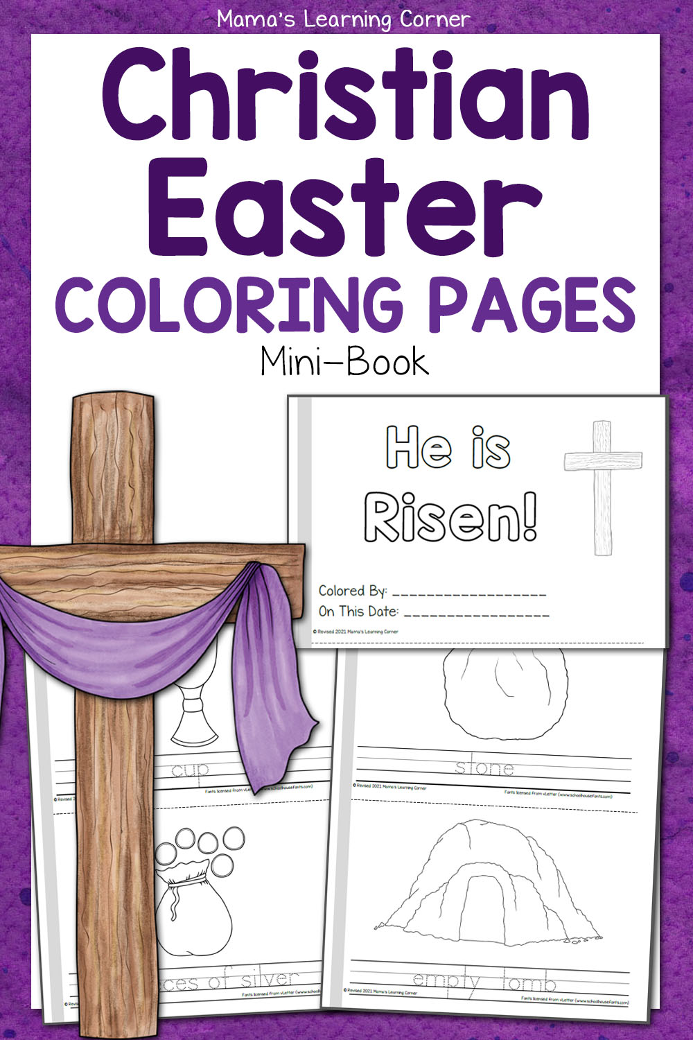 Christian easter coloring pages