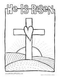 Easter bible coloring pages