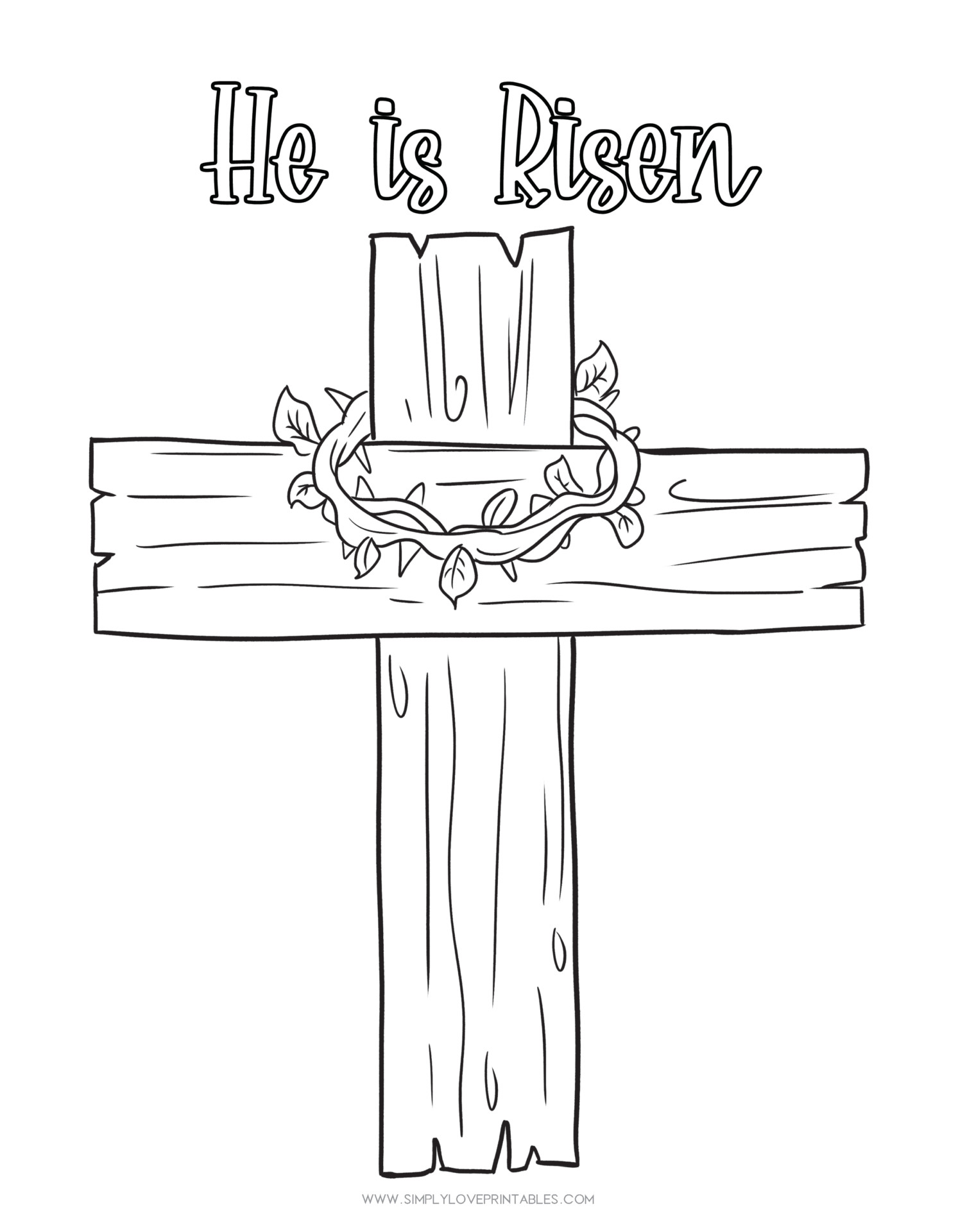Free printable easter story coloring pages