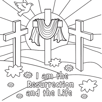 Religious easter coloring pages