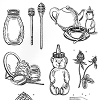 Healthy food coloring pages