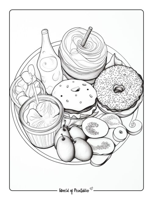 Food coloring pages