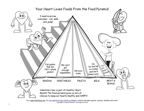 Holiday valentine food groups