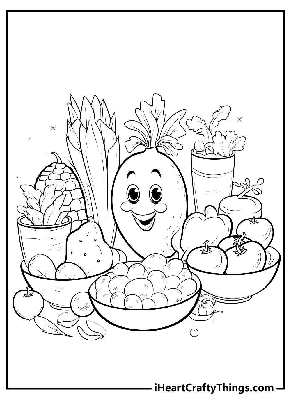 Food coloring pages free printables