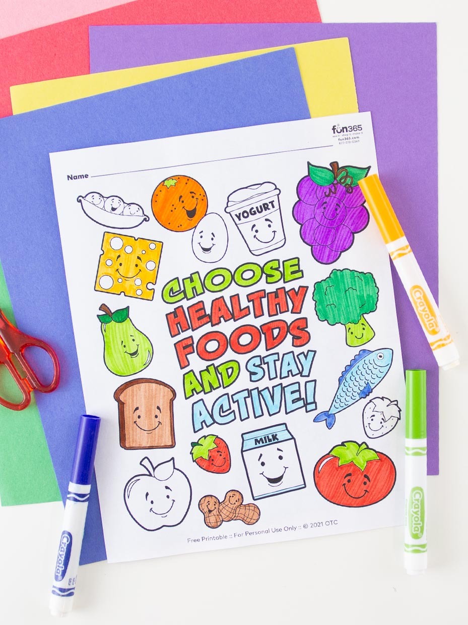 Free health hygiene coloring pages