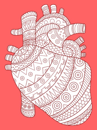 Adult coloring pages valentine stock vector illustration and royalty free adult coloring pages valentine clipart