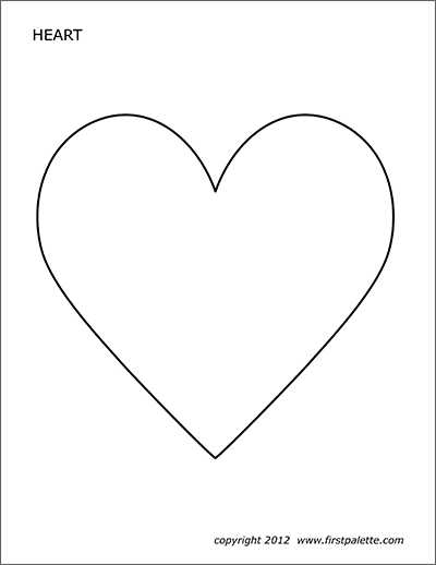 Hearts free printable templates coloring pages