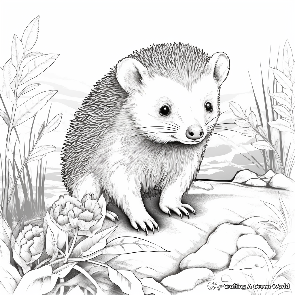 Hedgehog coloring pages