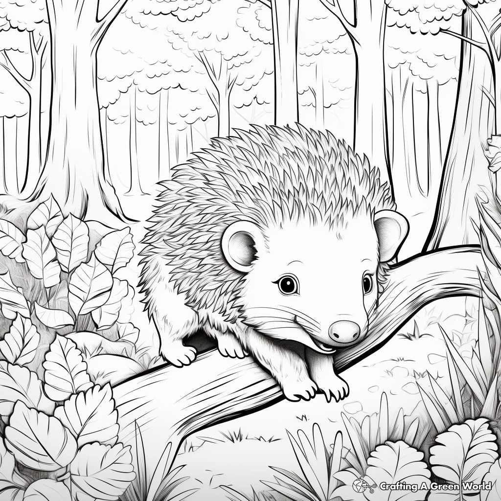 Hedgehog coloring pages