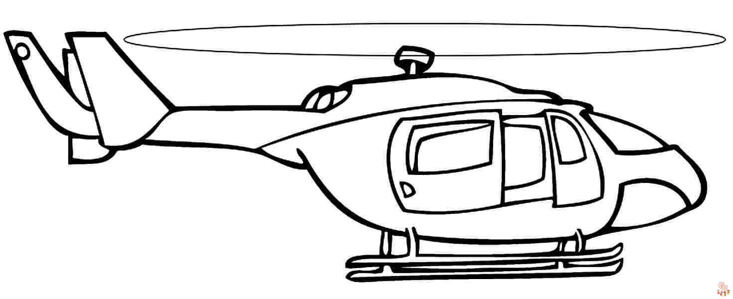 Free printable helicopter coloring pages for kids and adults