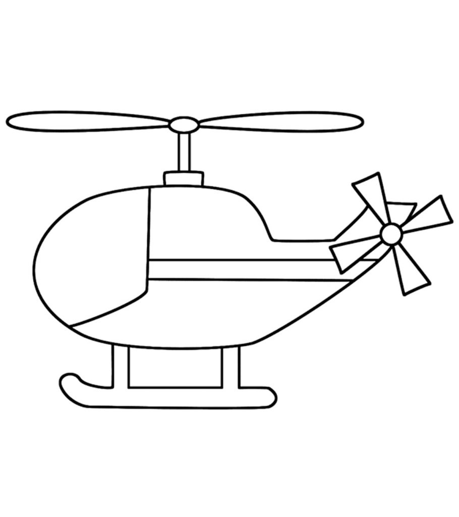 Helicopter coloring pages