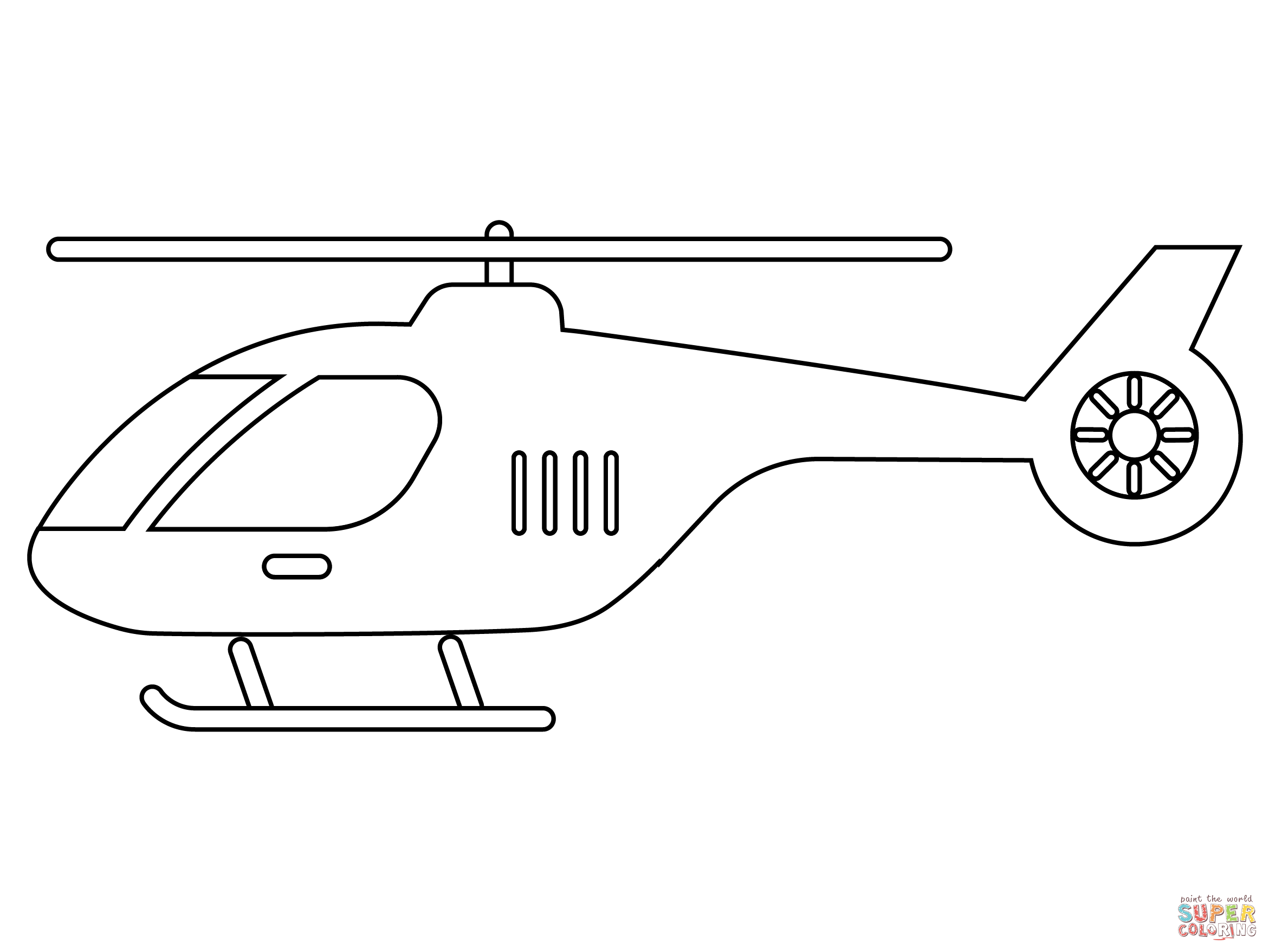 Helicopter coloring page free printable coloring pages