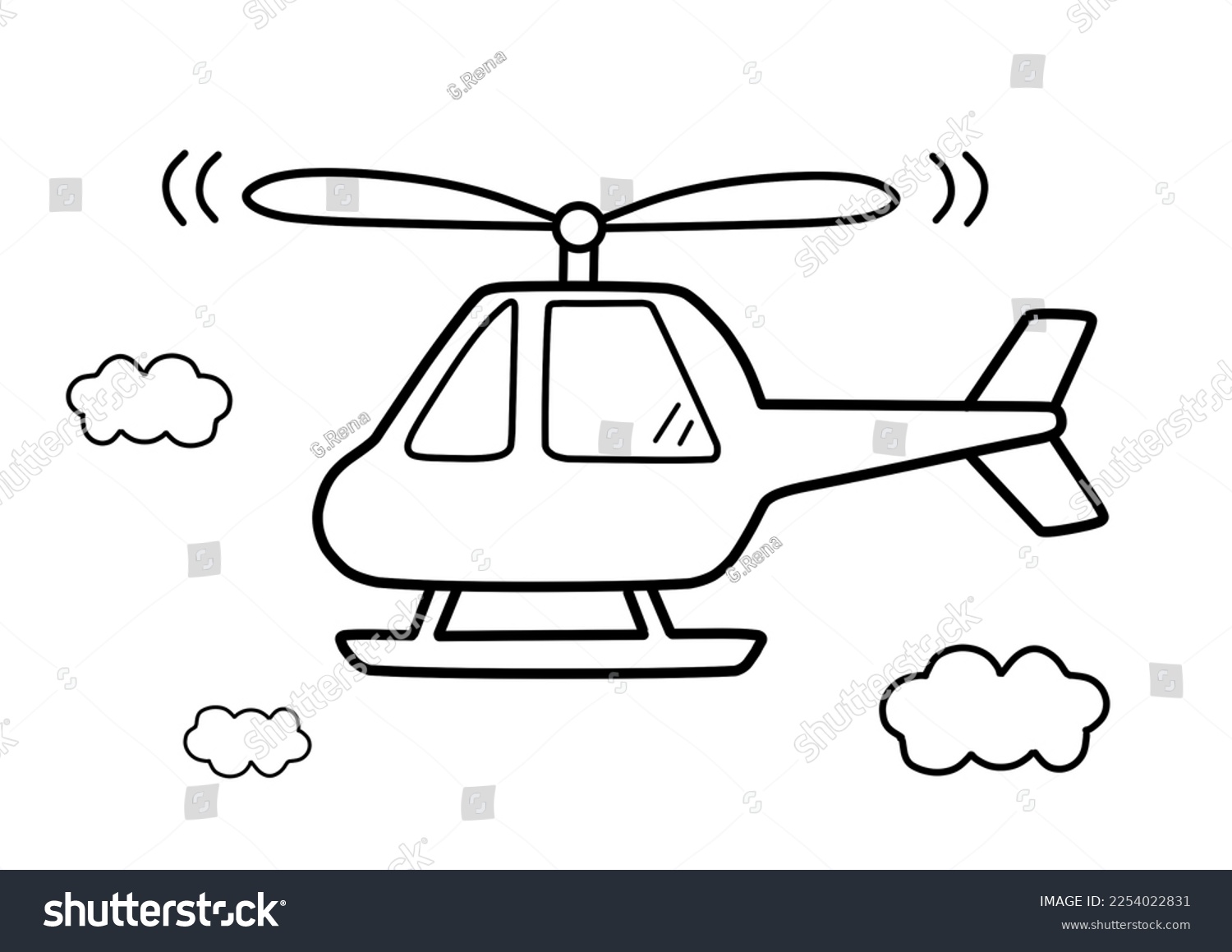 Helicopter coloring page photos and images