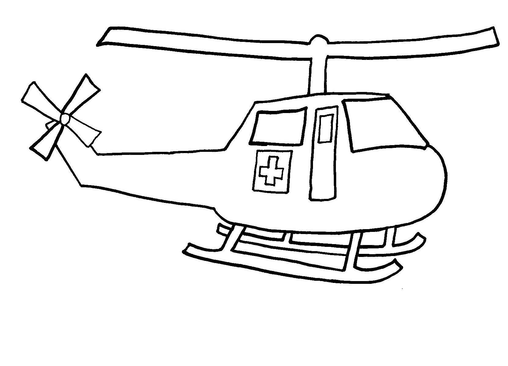 Free printable helicopter coloring pages for kids