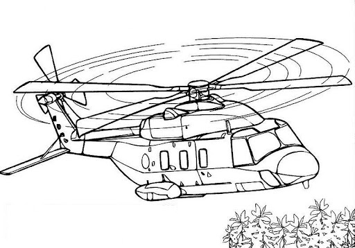 Coloring pages helicopter coloring pages online