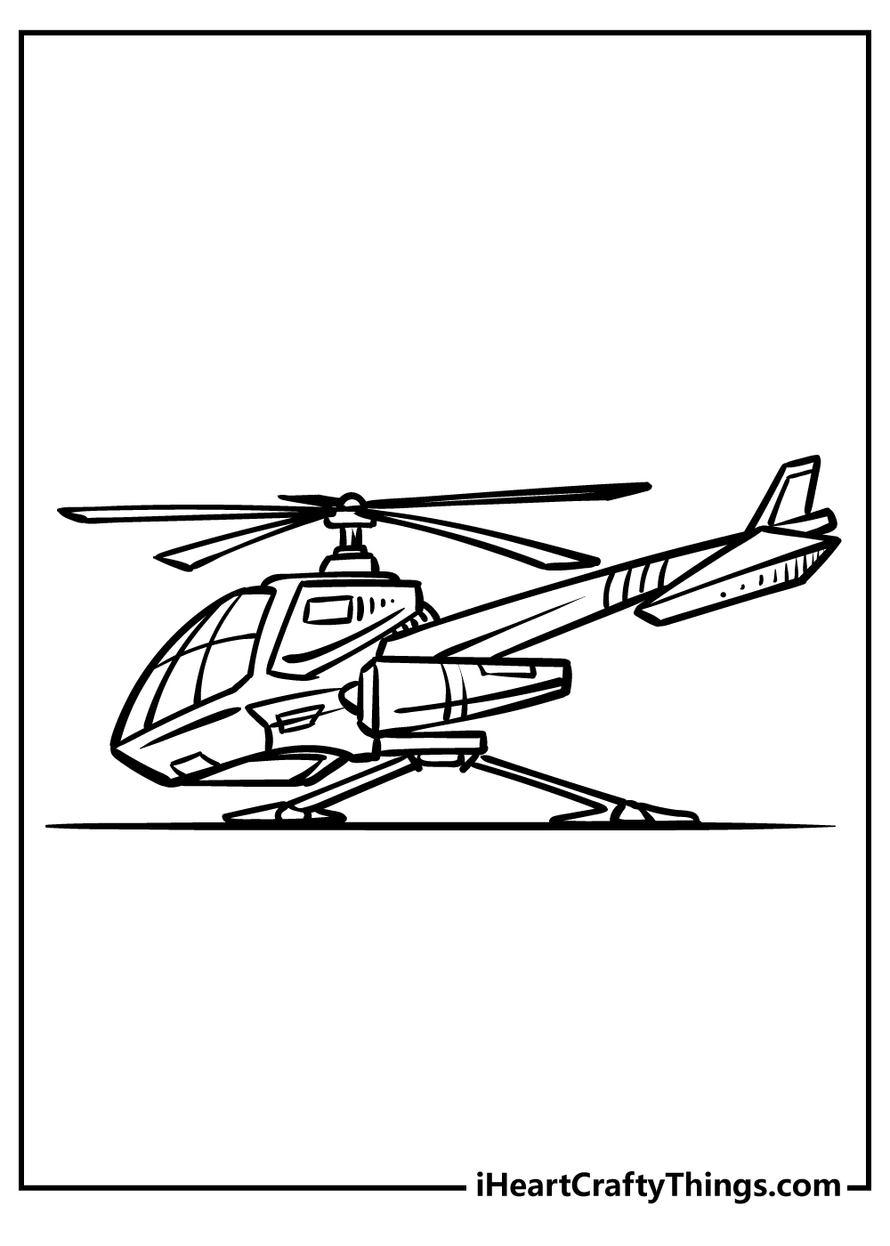 Helicopter coloring pages free printables