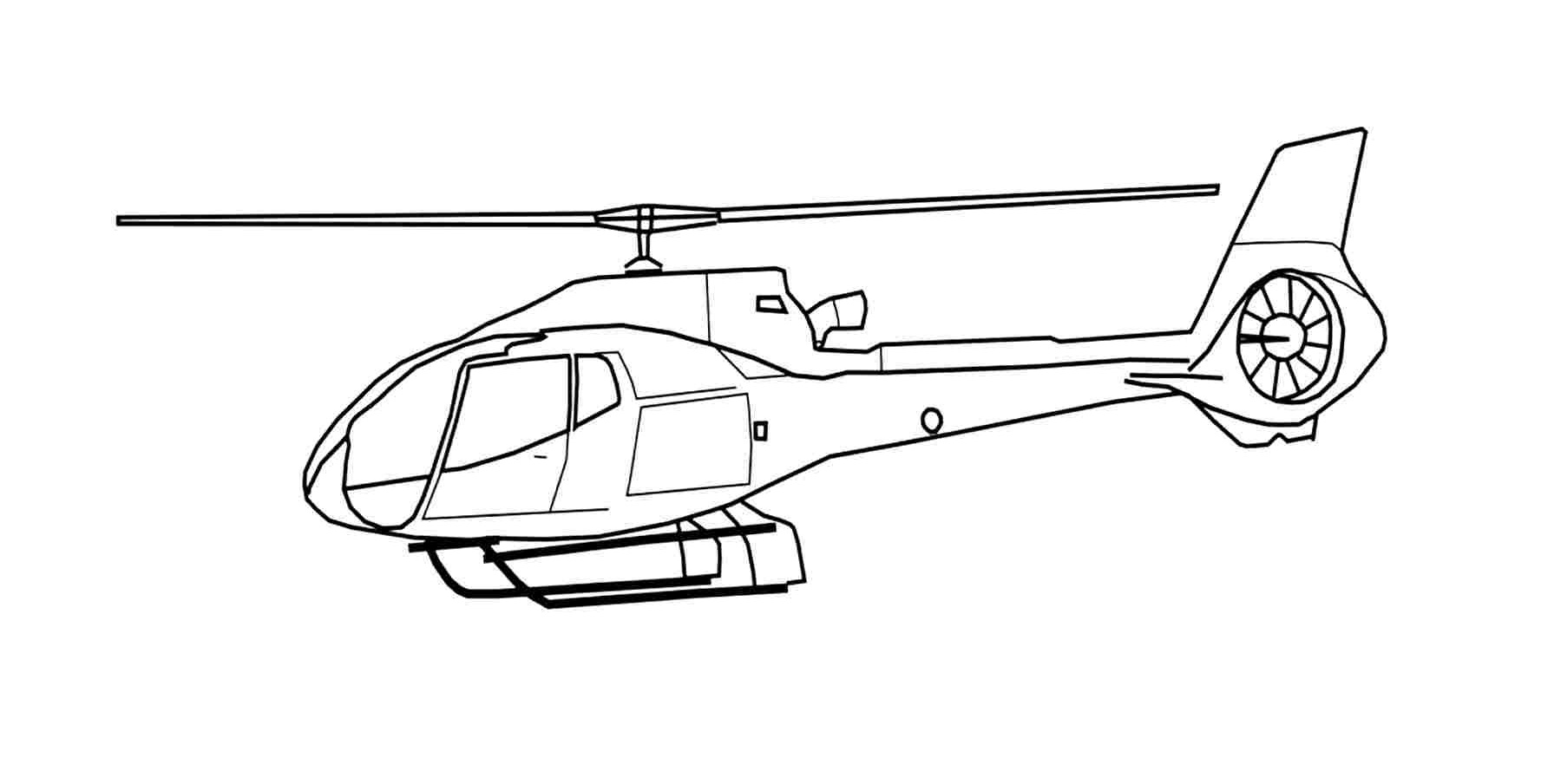 Free printable helicopter coloring pages for kids