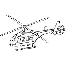 Helicopter coloring pages