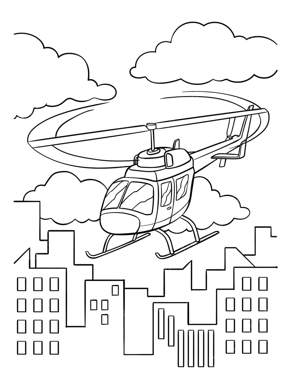 Helicopter coloring page for kids chopper helo colouring vector ring drawing kid drawing helicopter drawing png and vector with transparent background for free download