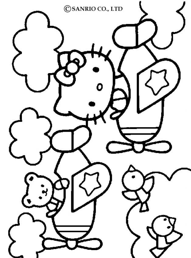 Hello kitty coloring pages