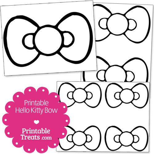 Free printable hello kitty bow hello kitty birthday party hello kitty bow hello kitty party