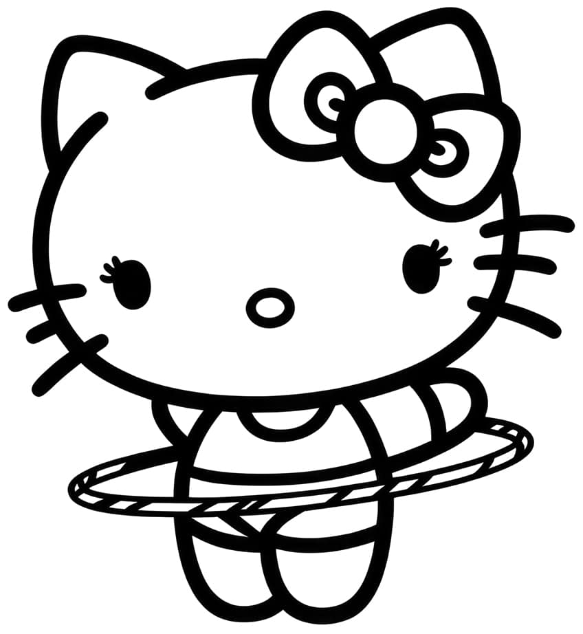 Hello kitty coloring pages