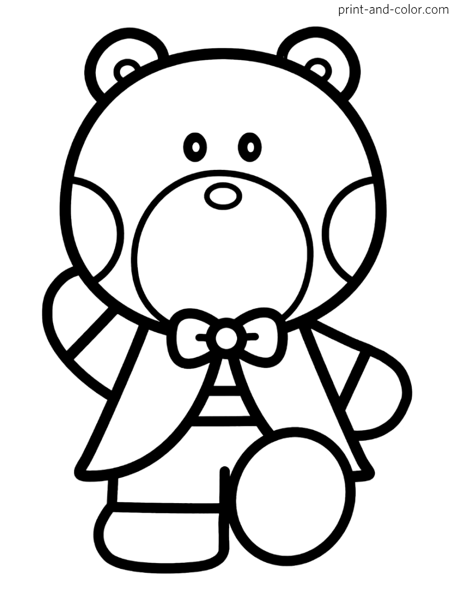 Hello kitty coloring pages print and color