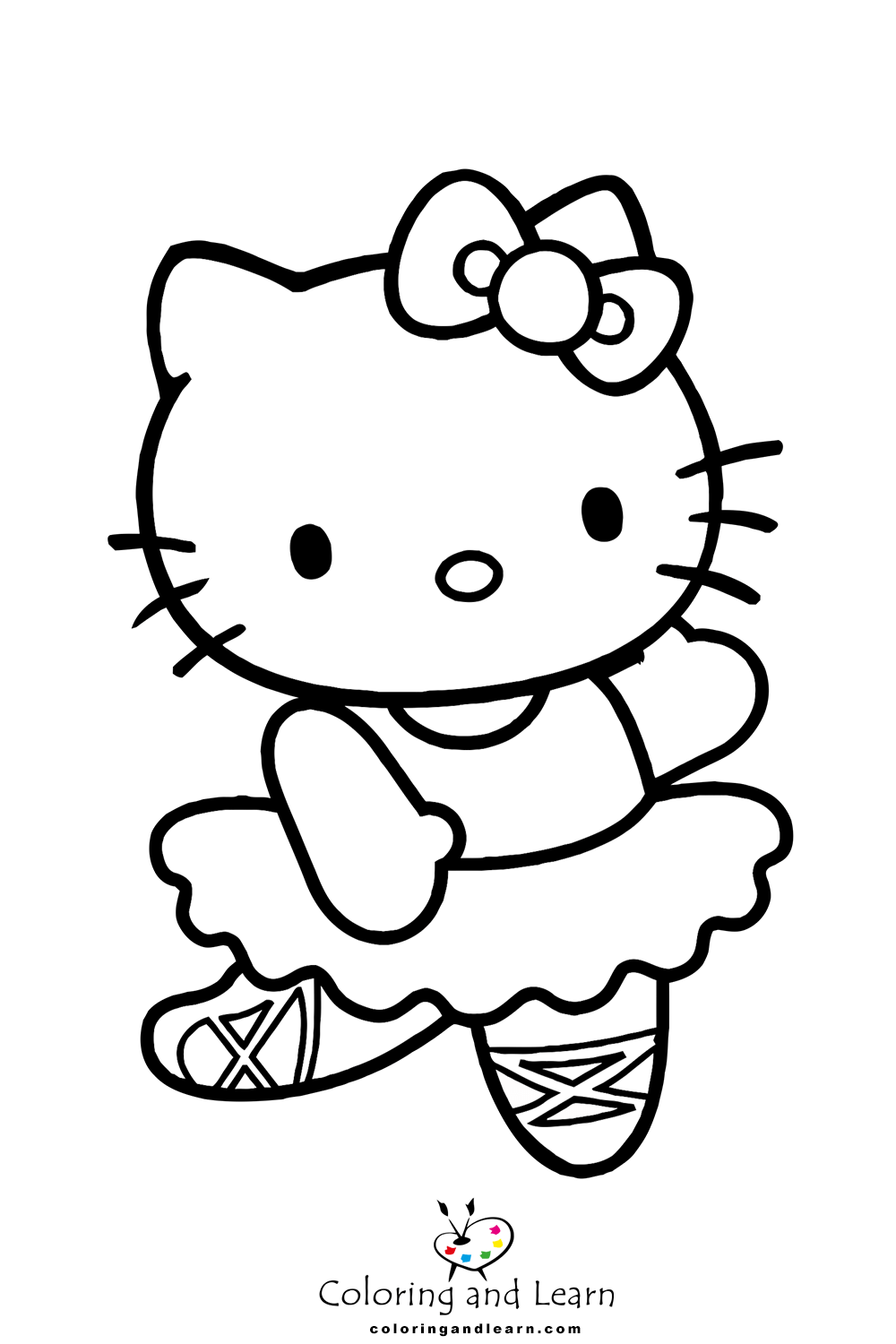 Hello kitty coloring pages