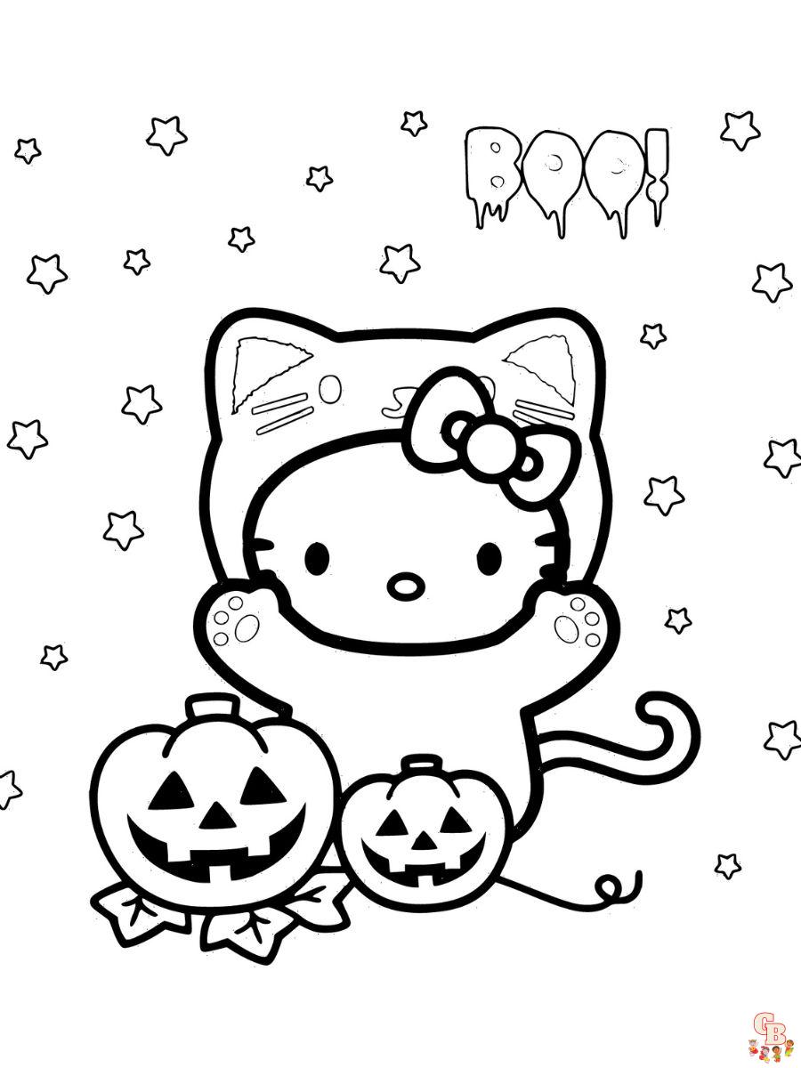 Hello kitty coloring pages