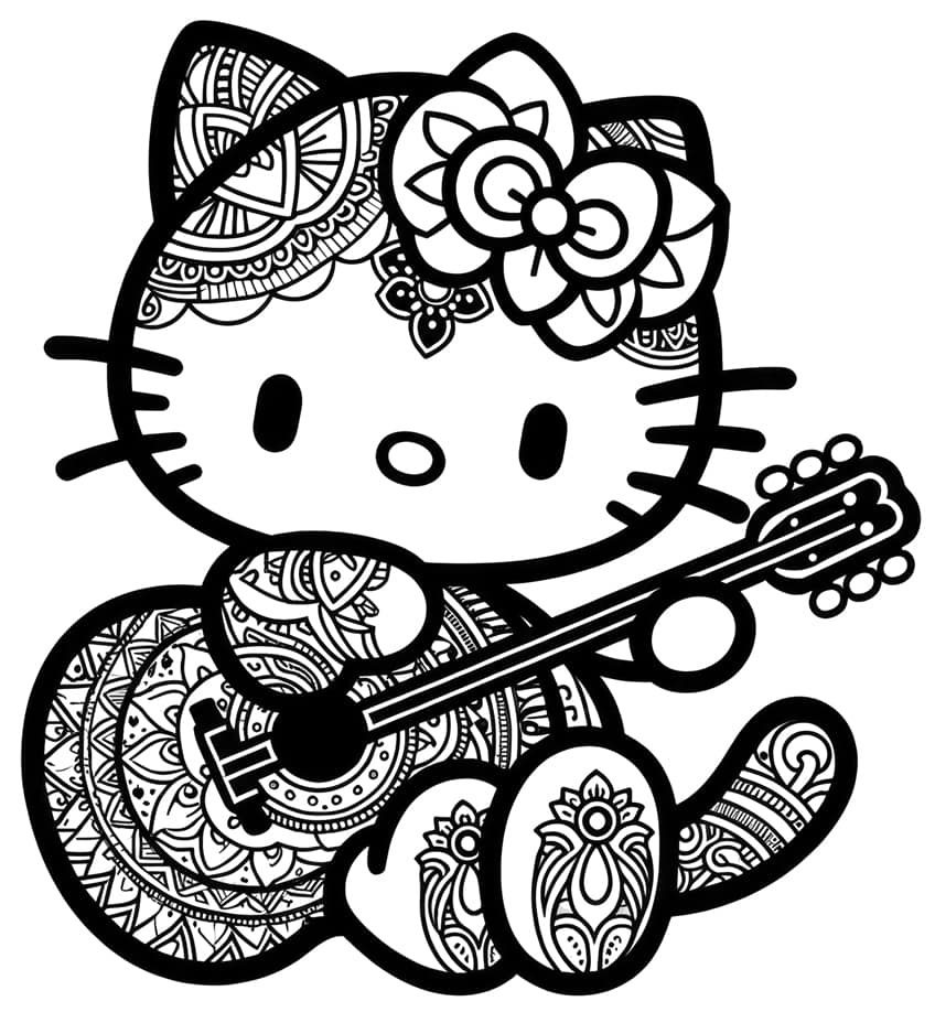 Hello kitty coloring pages