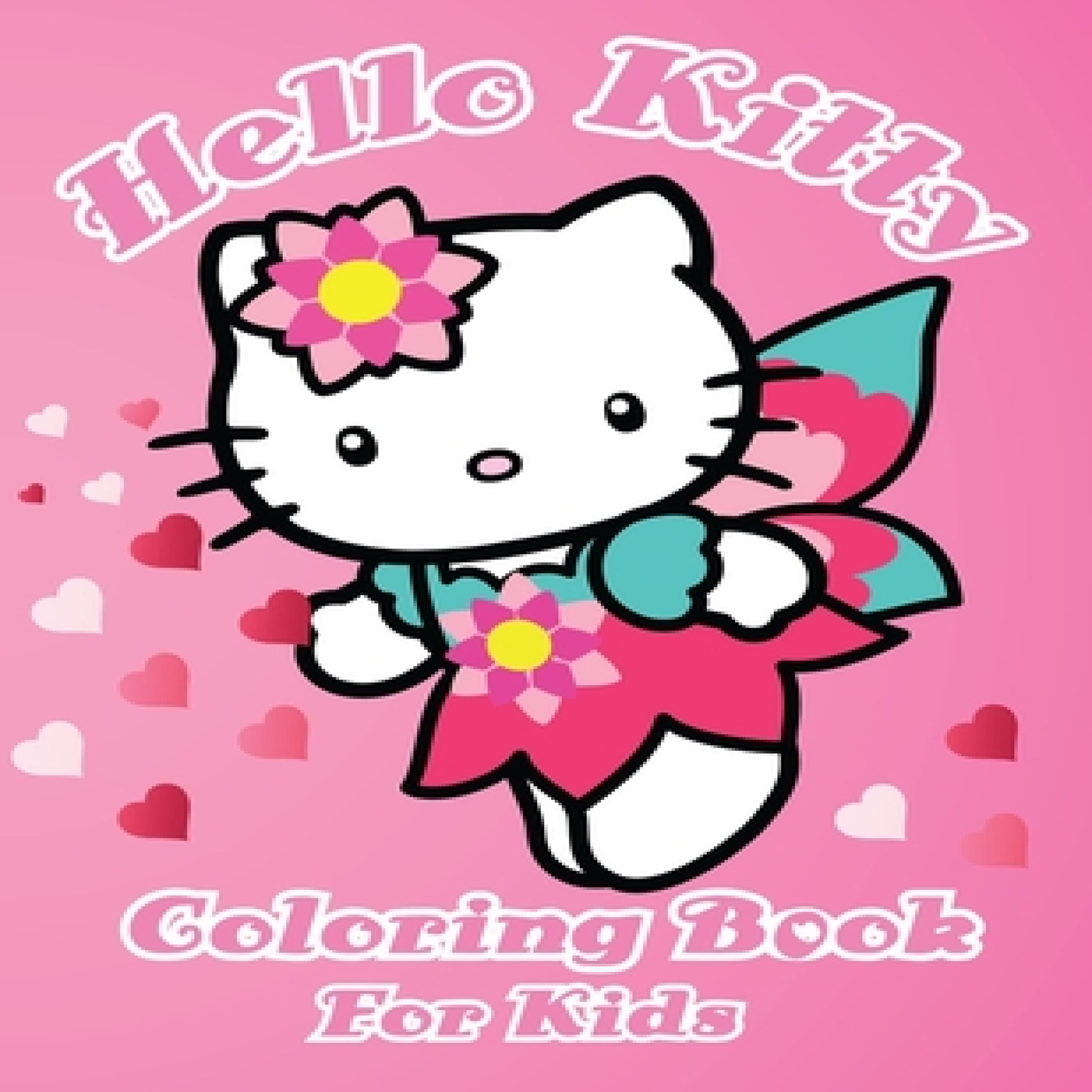 Hello kitty coloring book amusing relaxing kitty characters for lovely kitty made by teachers