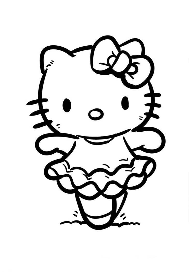 Hello kitty coloring pages