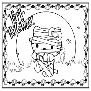 Hello kitty halloween coloring book awesome halloween coloring book for kids with high