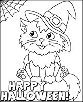 Nice halloween coloring sheet worksheet for kids