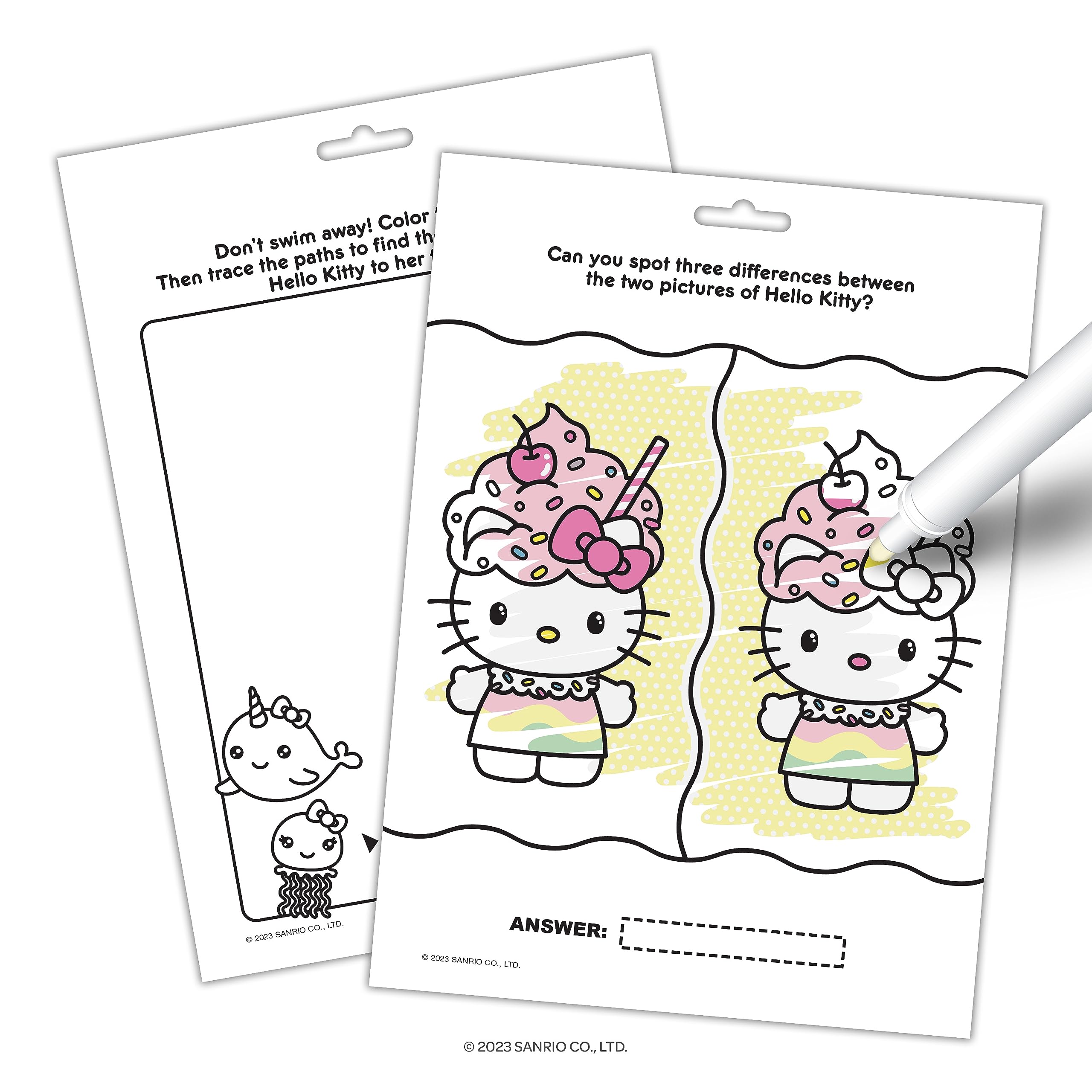 Hello kitty page imagine ink coloring book with mess free marker full size bendon toys games