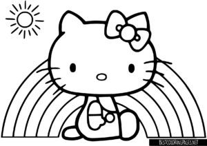 Hello kitty coloring pages