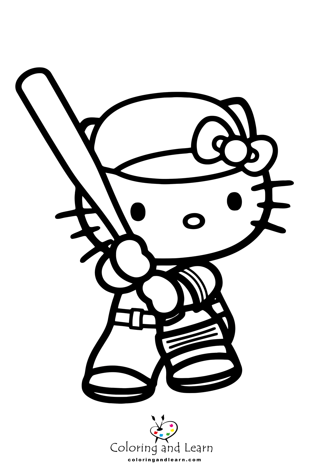 Hello kitty coloring pages