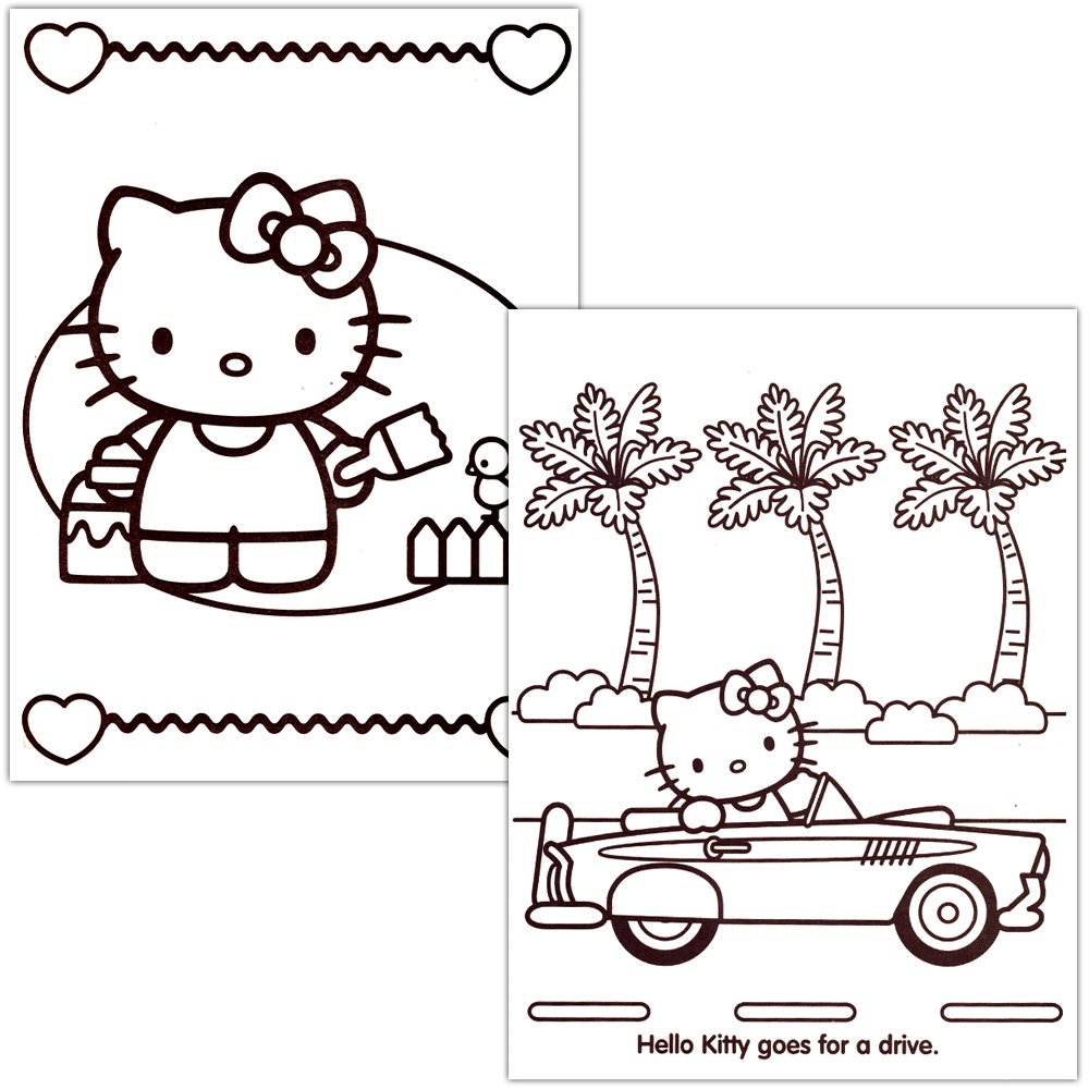 Hello kitty coloring activity book super set