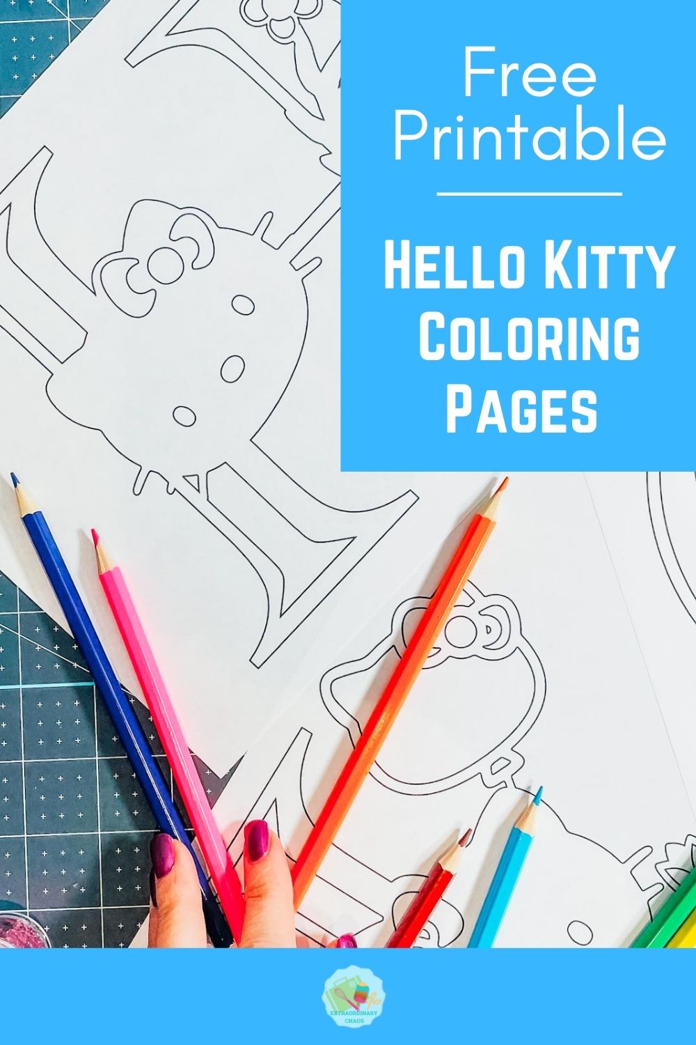 Hello kitty colouring pages letters numbers â extraordinary chaos