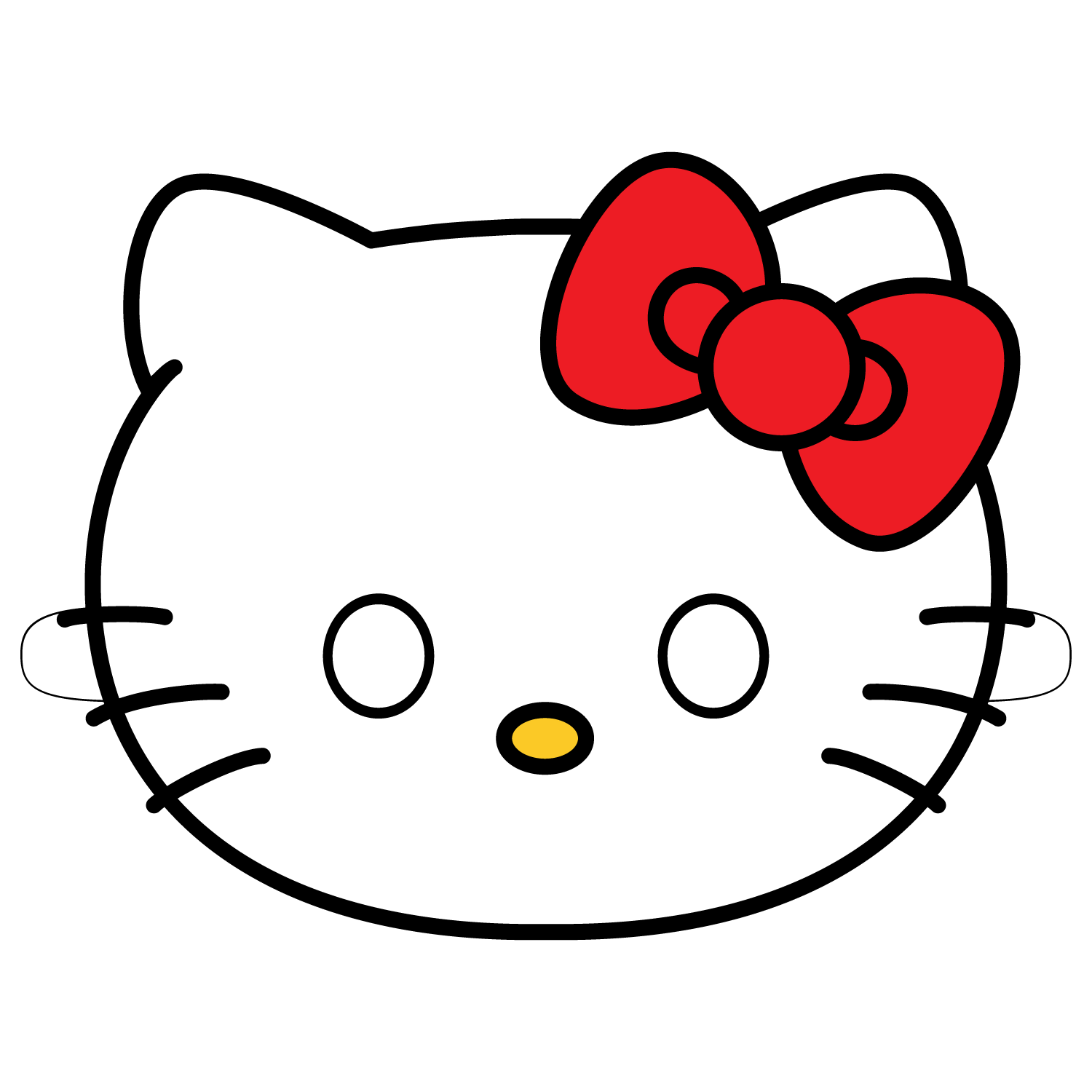 Hello kitty mask template free printable papercraft templates