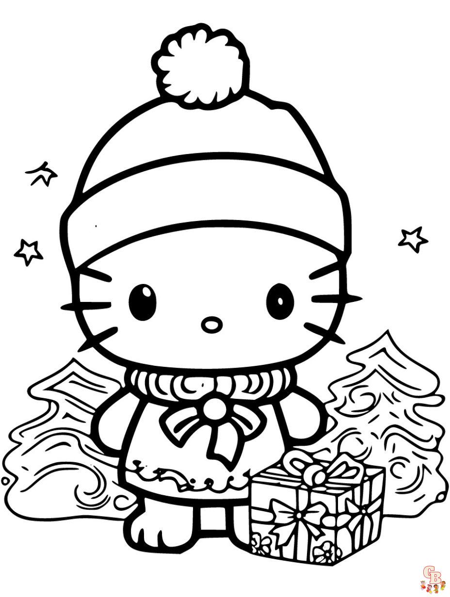 Hello kitty coloring pages