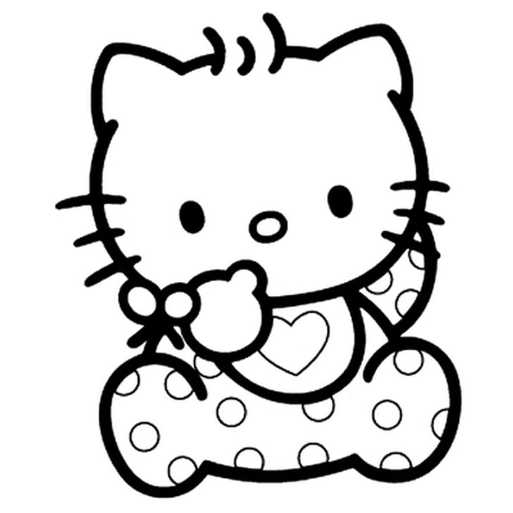 Printable hello kitty pumpkin carving template