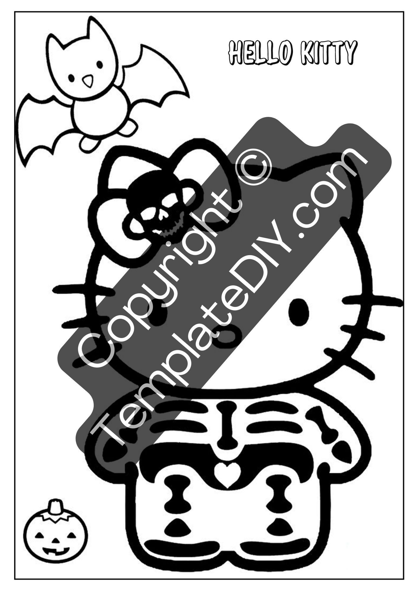 Hello kitty halloween coloring pages printable in pdf halloween coloring pages printable hello kitty halloween halloween coloring pages