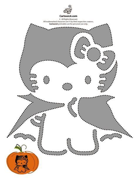 Pumpkin carving designs thatll wow the neighborhood hello kitty pumpkin hello kitty halloween pumpkin carving stencils free