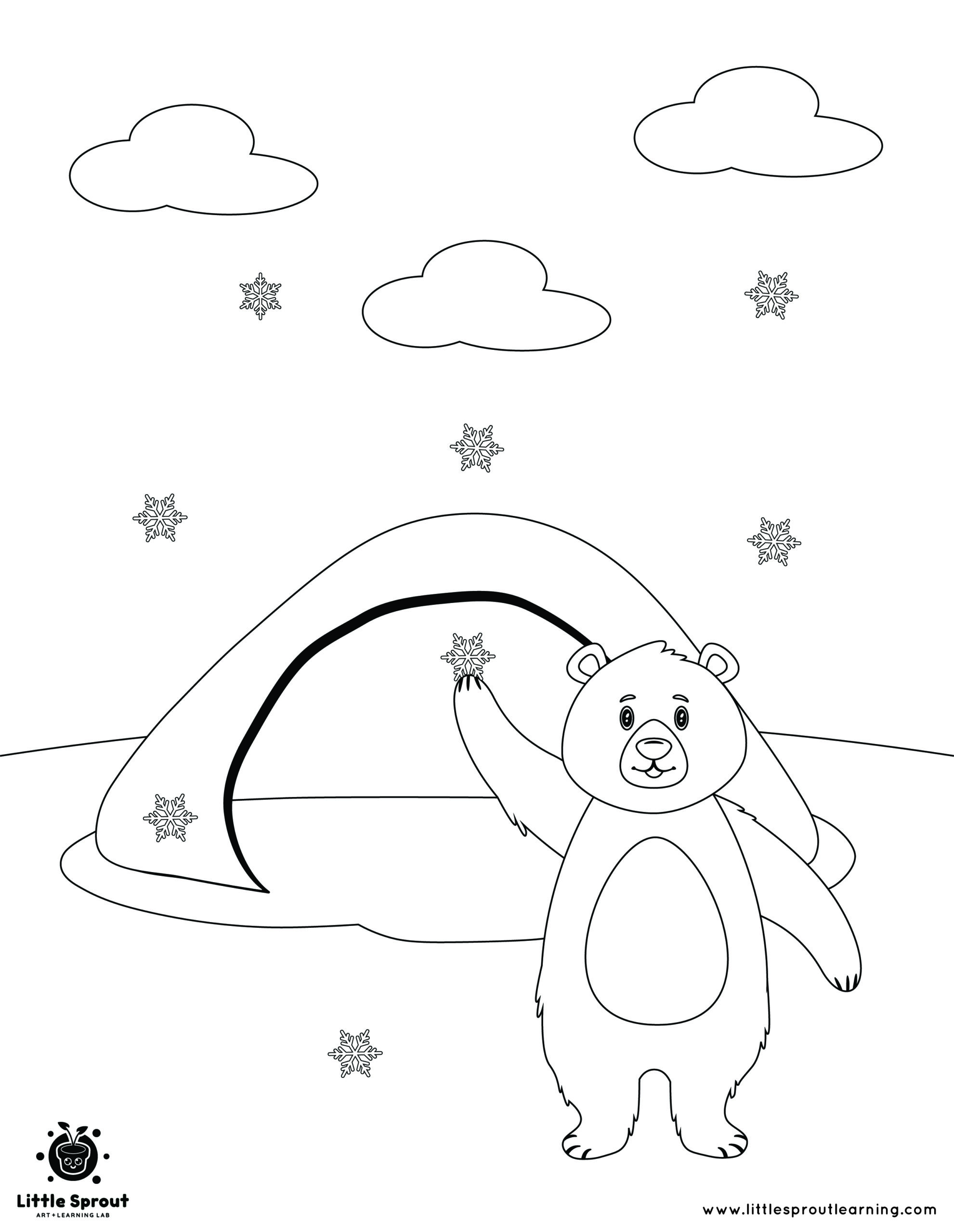 Best hibernating animal coloring pages