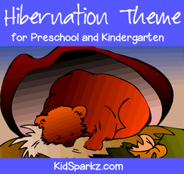 Hibernation theme activities and printables for preschool and kindergarten