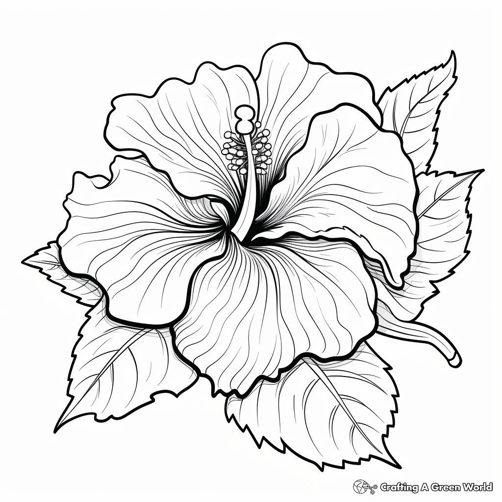 Summer flower coloring pages