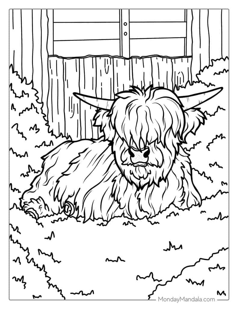 Cow coloring pages free pdf printables