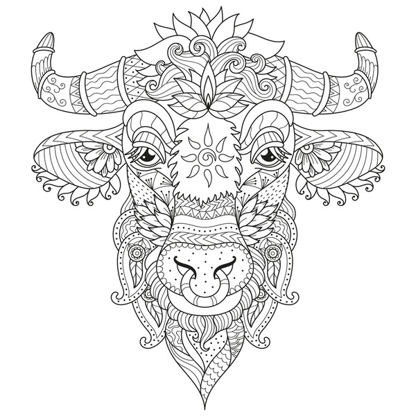 Adult coloring pages cows images stock photos d objects vectors