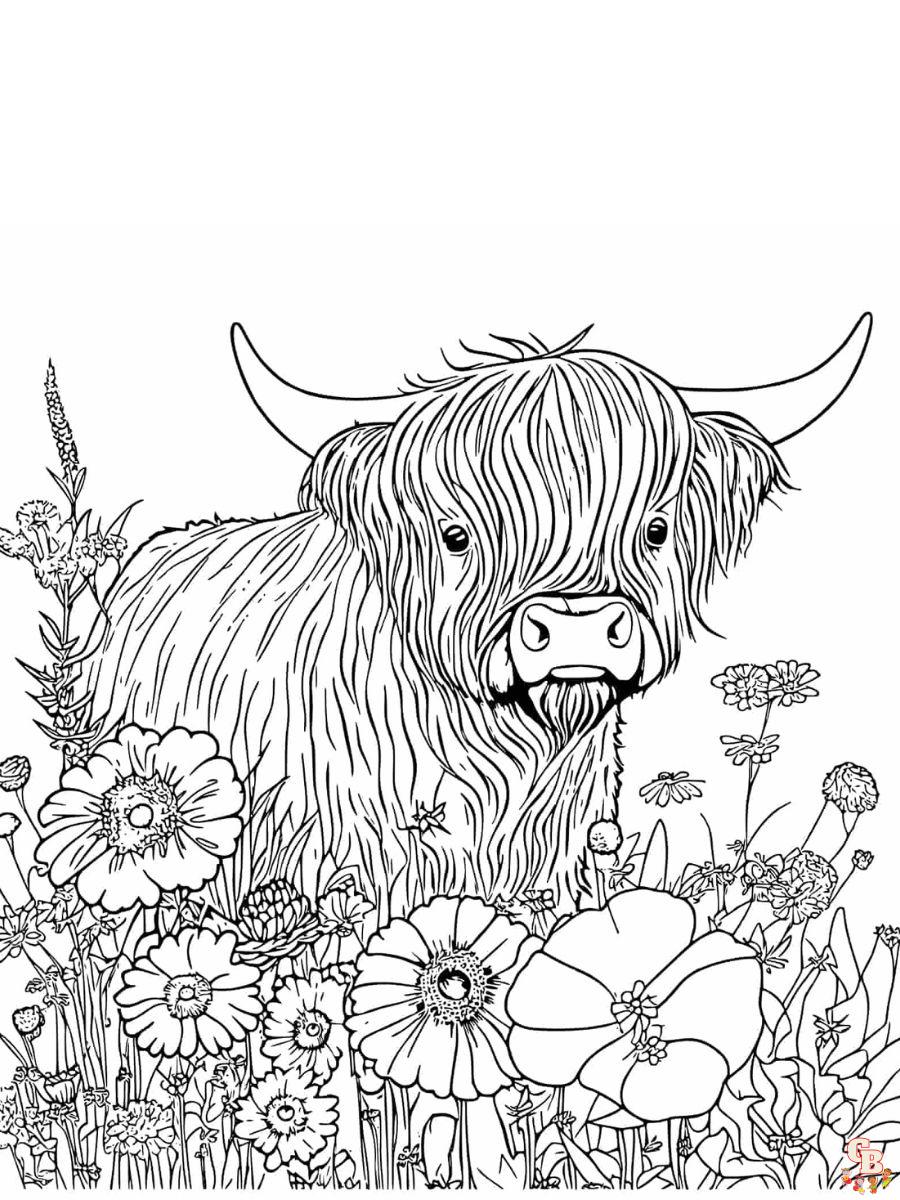 Fun easy printable cow coloring pages for kids